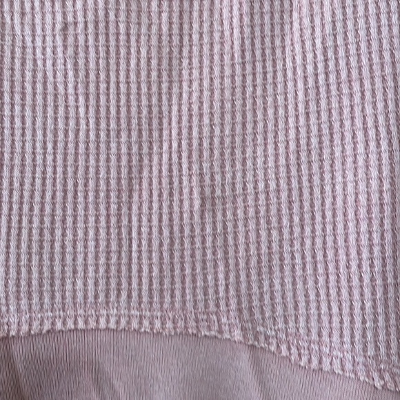 New with tag. Free people. Long sleeve, V neck top. Peach. - Picture 2 of 5